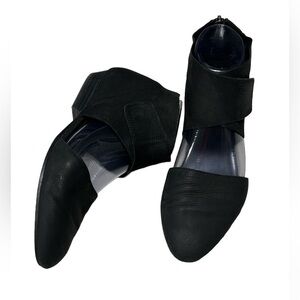 EILEEN FISHER Tumbled Nubuck Calia Leather Flat Shoe